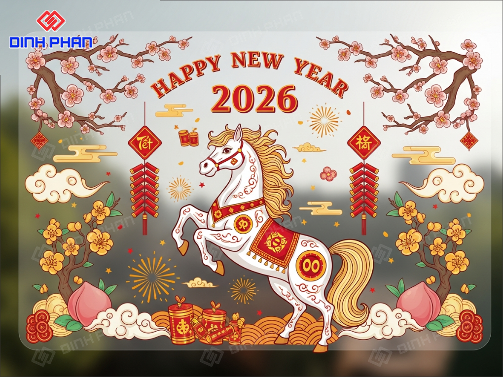 Decal tết dán kính daklak