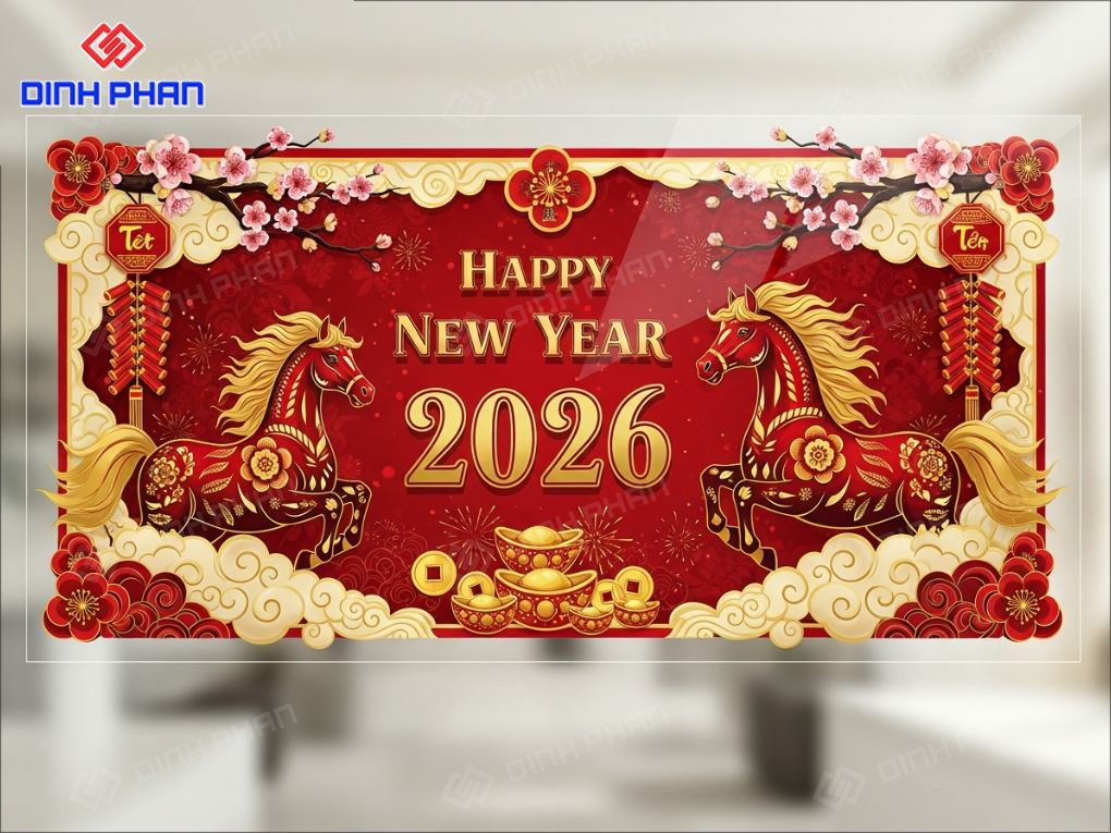 Decal tết dán kính daklak