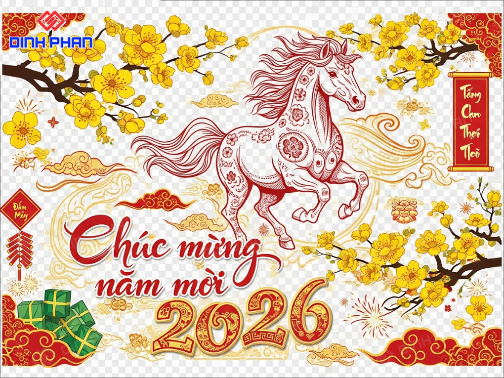 Decal tết dán kính daklak