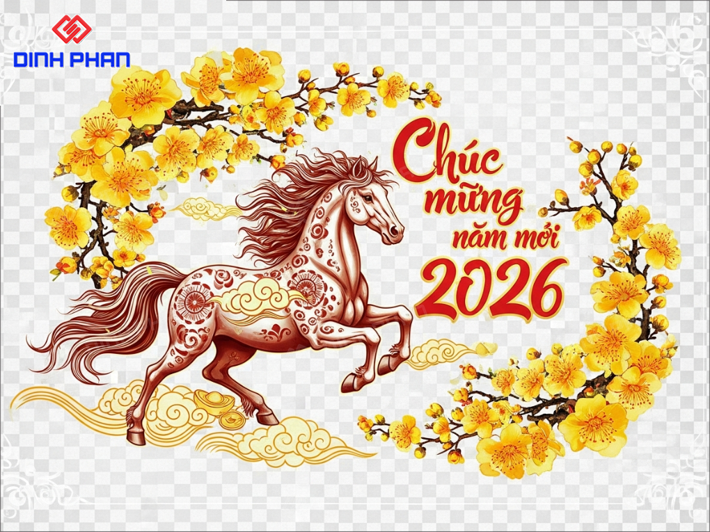 Decal tết dán kính daklak