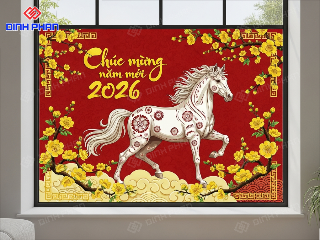 Decal tết dán kính daklak