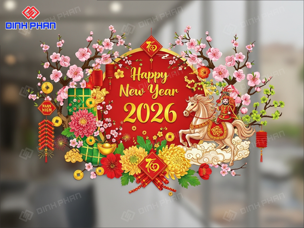 Decal tết dán kính daklak