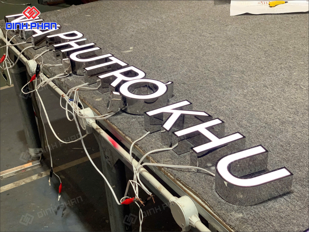 Báo giá gia công chữ inox Nha Trang đẹp, giá rẻ, uy tín Gia công chữ inox nha trang