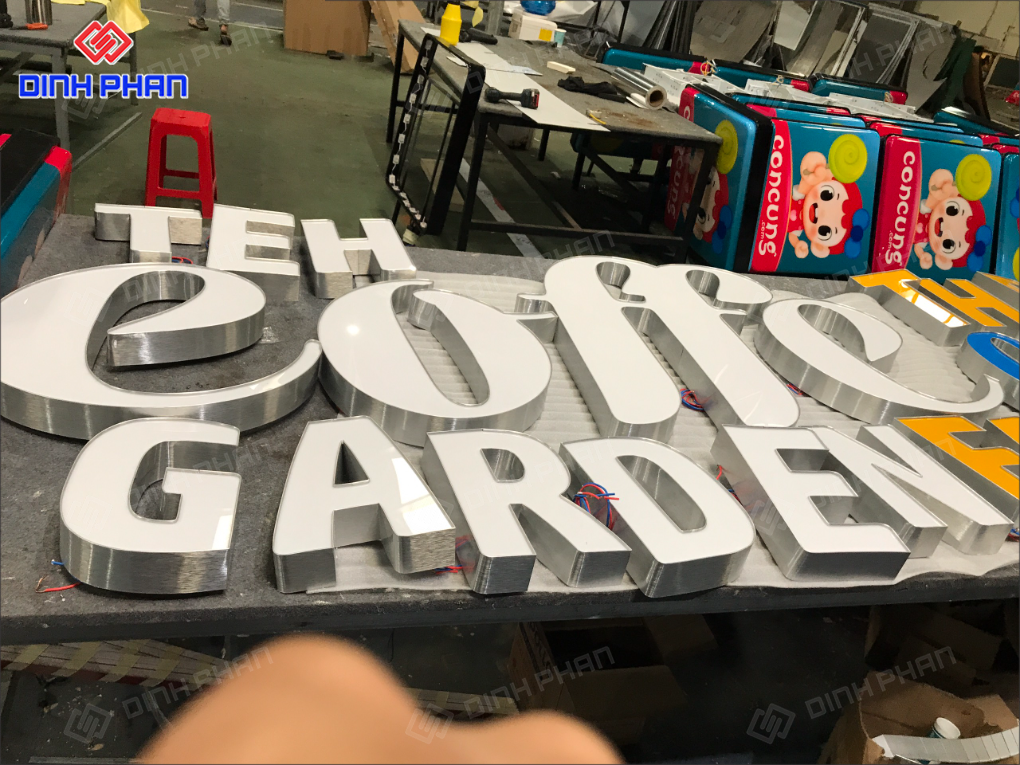 Dịch vụ làm chữ nhôm Nha Trang uy tín, chất lượng Làm chữ nhôm nha trang