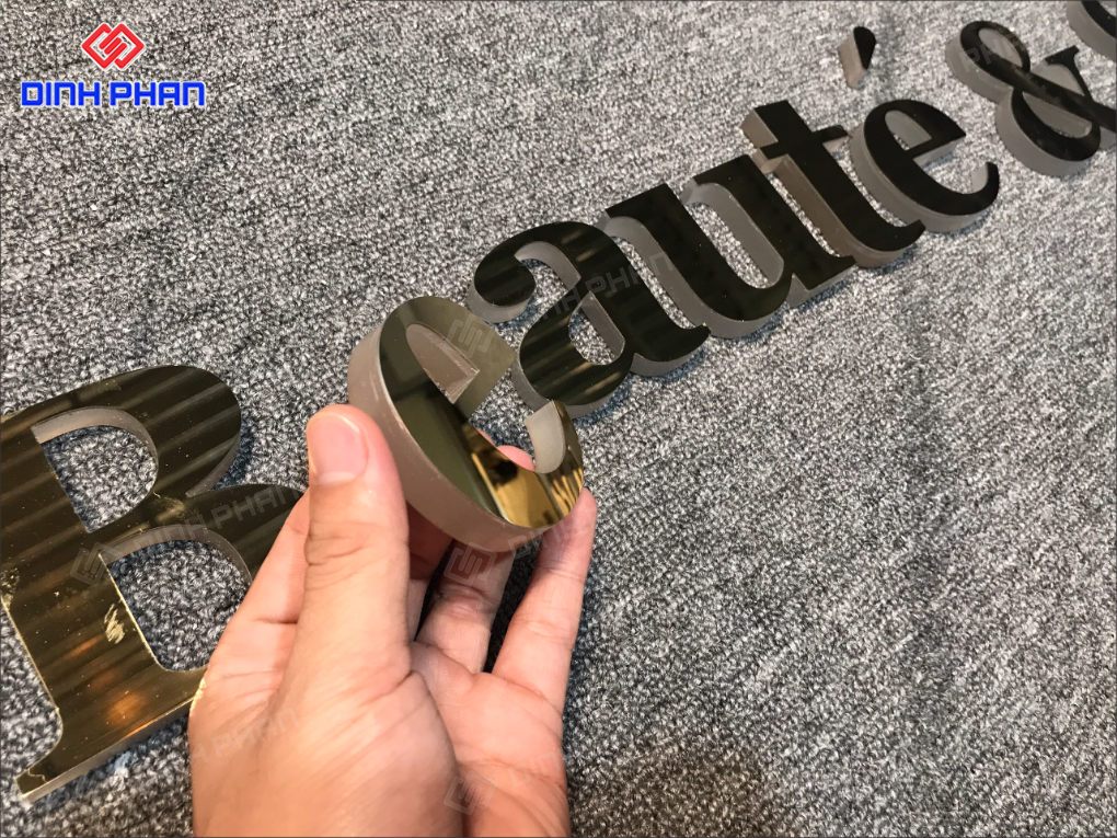 Gia công chữ inox Quy Nhơn bền đẹp, uy tín, giá rẻ Chữ inox quy nhơn