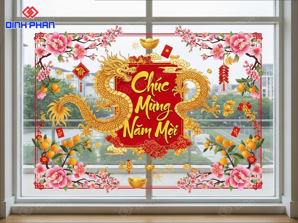 Decal tết dán kính bmt