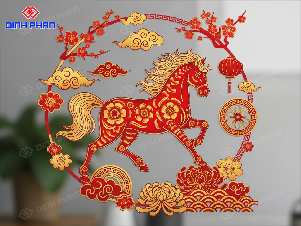 Decal tết dán kính bmt