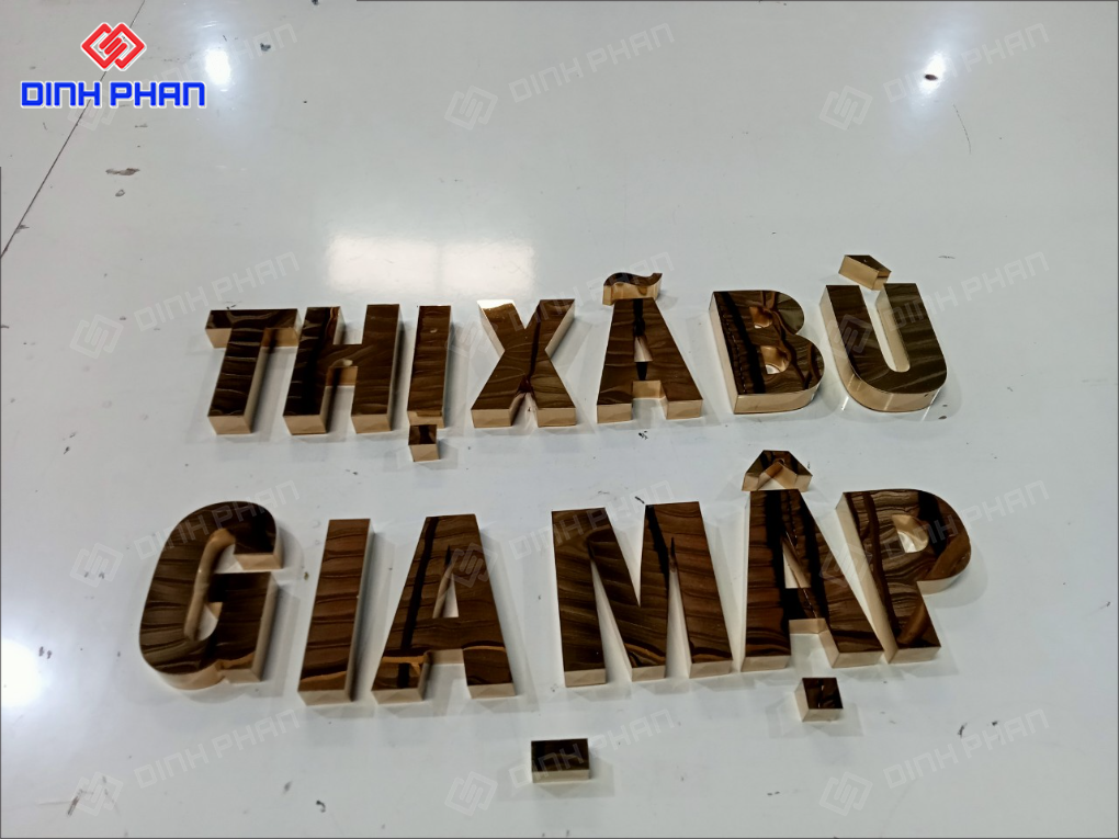 Gia công chữ inox lâm đồng