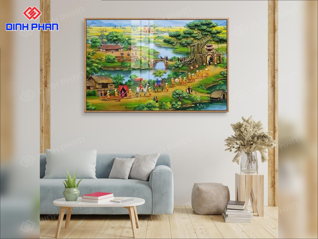 Dịch vụ làm tranh tráng gương BMT uy tín, giá rẻ Tranh tráng gương bmt