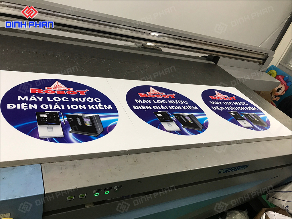 In UV mica Khánh Hòa in ấn sắc nét, bền màu Mặt hộp đèn in uv