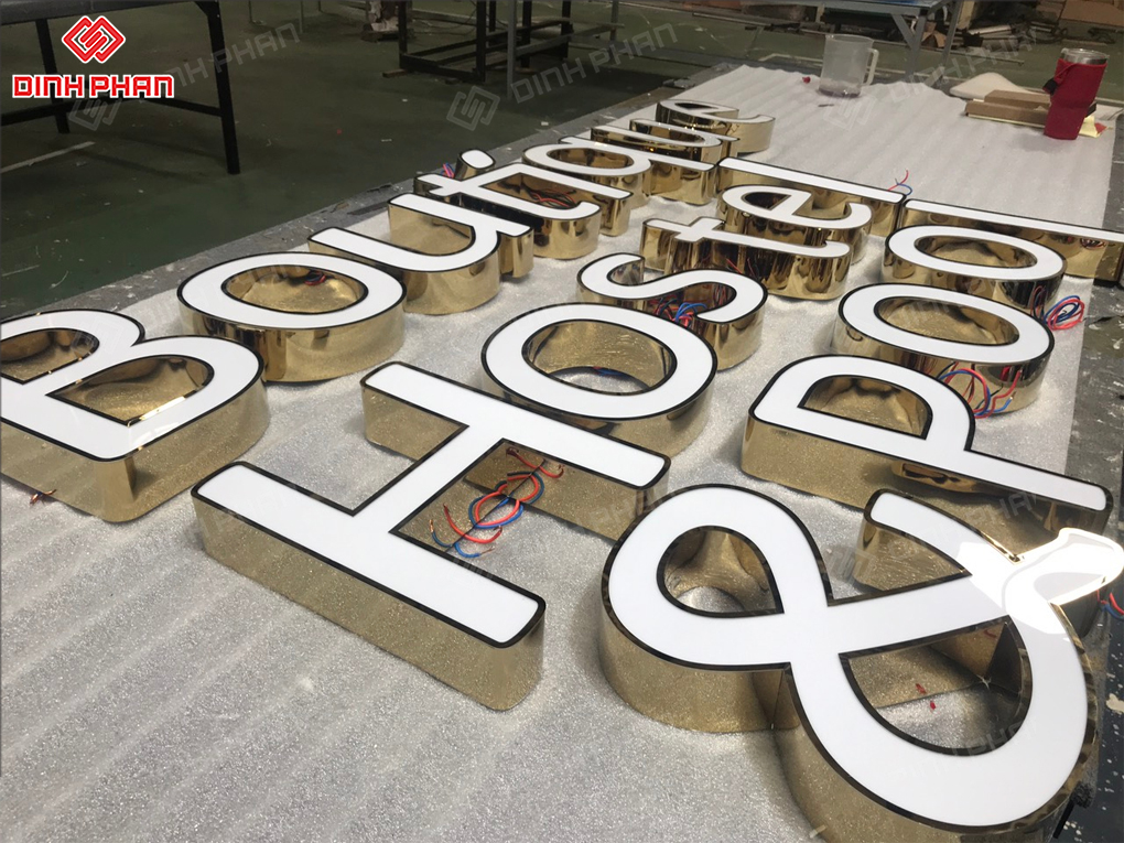 Gia công chữ inox Gia Lai chuyên nghiệp, bền đẹp Bộ chữ cửa hàng gia lai