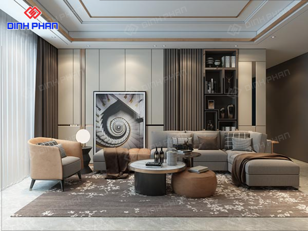 Những phong cách nội thất BMT được nhiều gia đình lựa chọn hiện nay Không gian phòng khách luxury