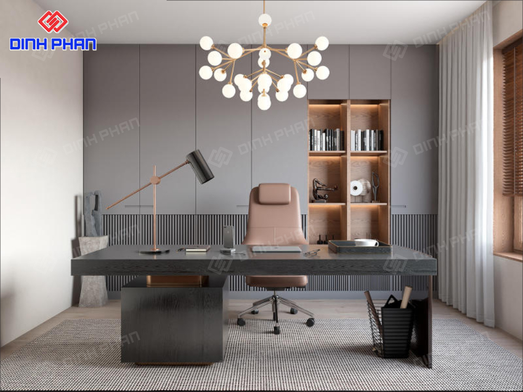 Nội thất phòng làm việc sang trọng, tối giản