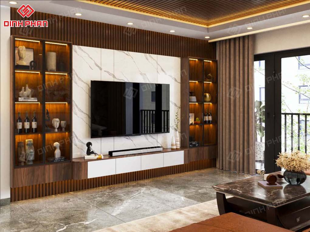Kệ tivi phòng khách đẹp giá rẻ đắk lắk