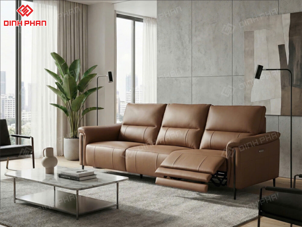Mẫu sofa da cao cấp tại bmt