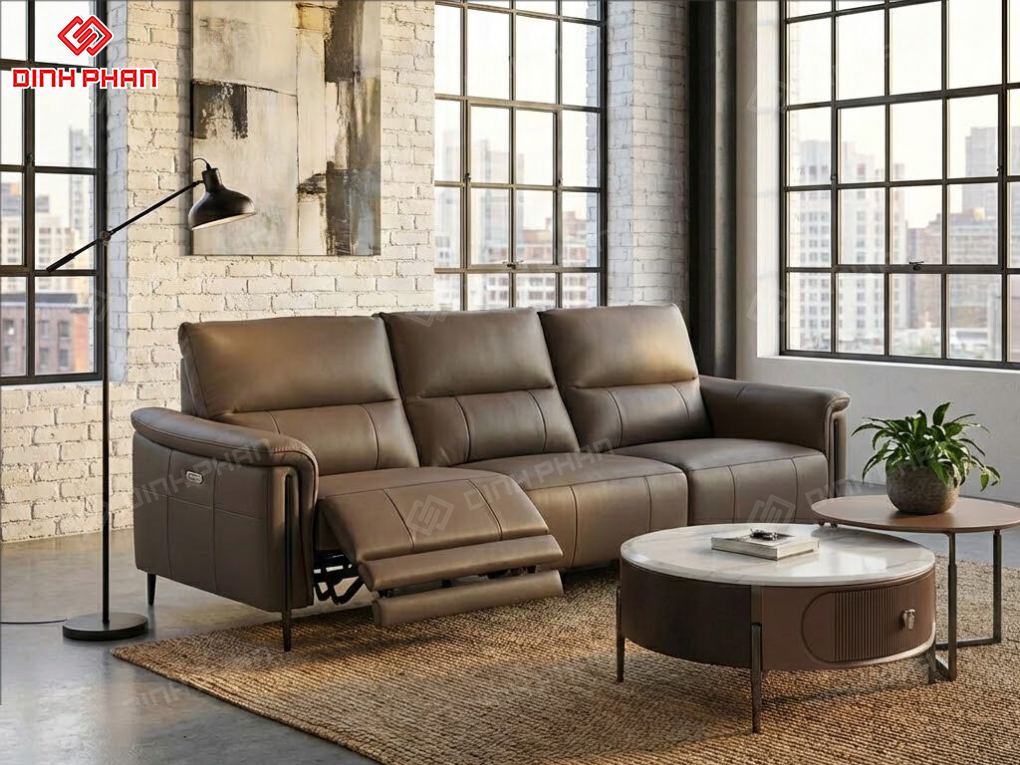 Mẫu sofa da cao cấp tại bmt