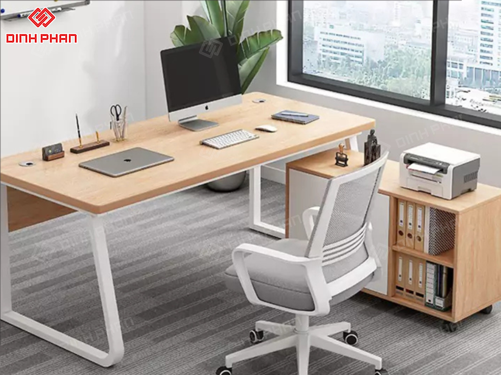 Bàn làm việc văn phòng bmt đẹp, bền, giá xưởng