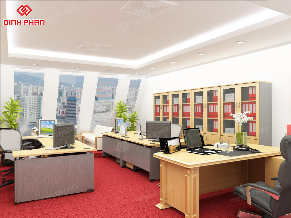 Bàn làm việc văn phòng bmt đẹp, bền, giá xưởng