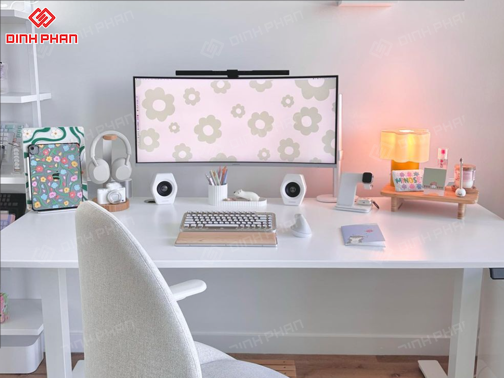 Bàn làm việc văn phòng bmt đẹp, bền, giá xưởng
